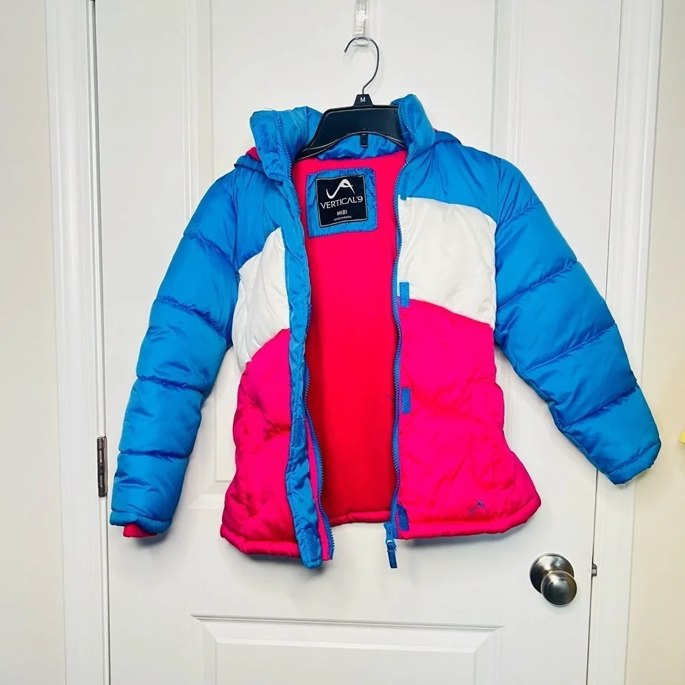 Vertical 9 Puffer Winter Jacket Youth Size  Medium (8) Colorful Warm